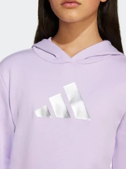 adidas Purple Glam Graphic Print Kids Hoodie