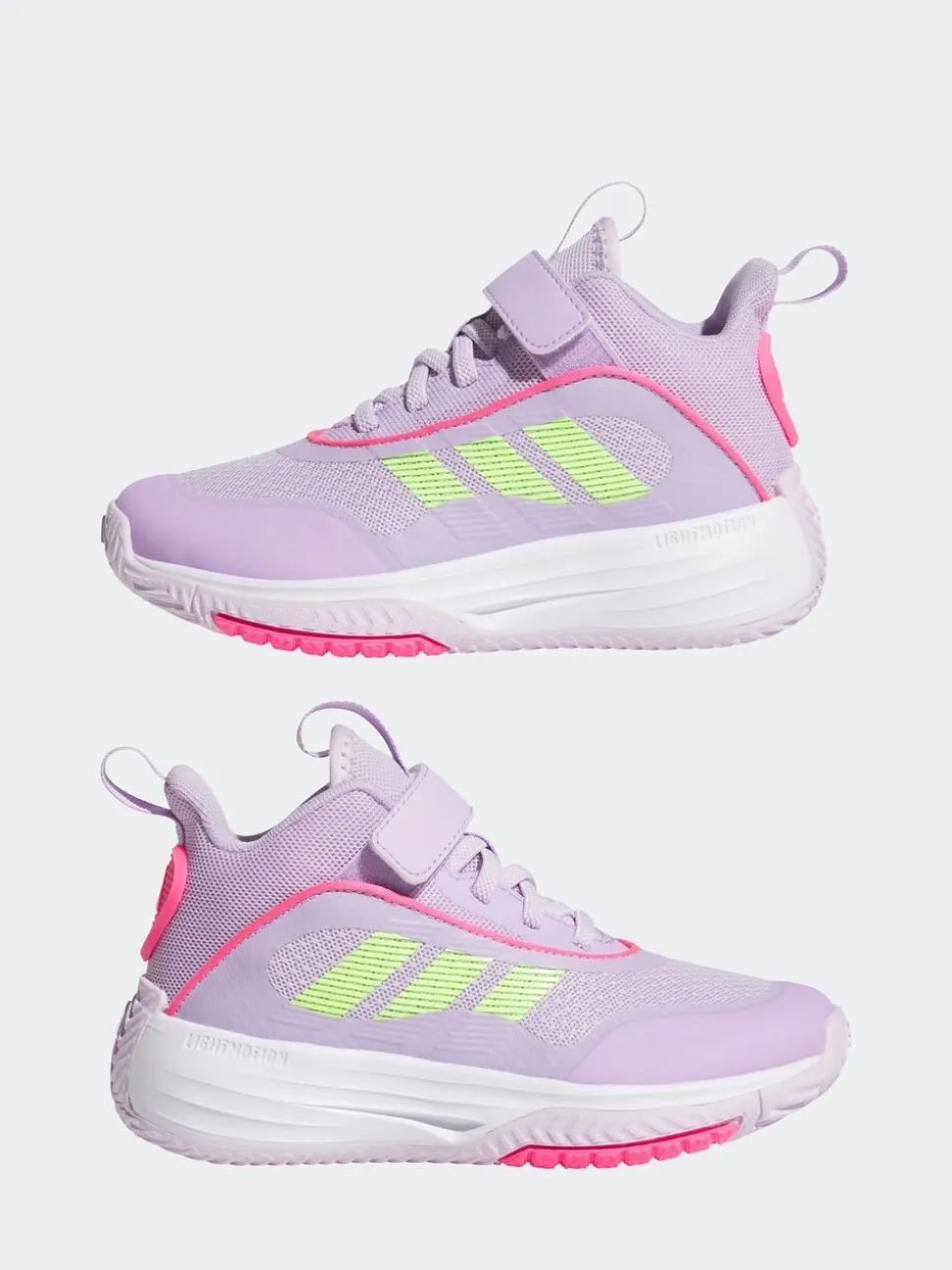 adidas Purple Ownthegame 3.0 Kids Trainers