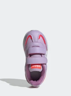adidas Purple Tensaur Switch Hook and Loop Infant Trainers