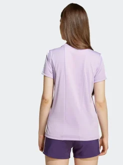 adidas Purple Training Essentials 3-Stripes Kids T-Shirt