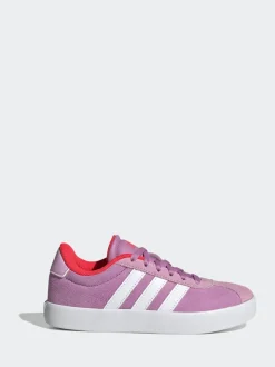 adidas Purple VL Court 3.0 Lace Kids Trainers