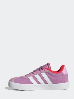 adidas Purple VL Court 3.0 Lace Kids Trainers
