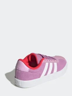 adidas Purple VL Court 3.0 Lace Kids Trainers