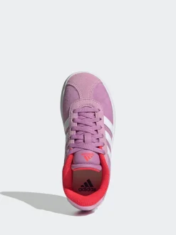 adidas Purple VL Court 3.0 Lace Kids Trainers