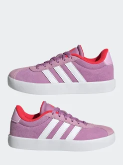 adidas Purple VL Court 3.0 Lace Kids Trainers
