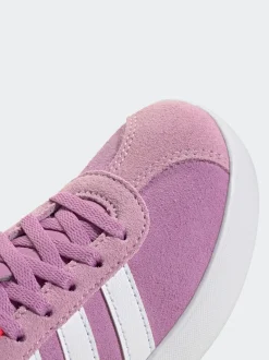 adidas Purple VL Court 3.0 Lace Kids Trainers