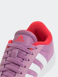 adidas Purple VL Court 3.0 Lace Kids Trainers