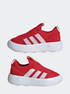 adidas Red Bubblecomfy Slip On Infant Trainers