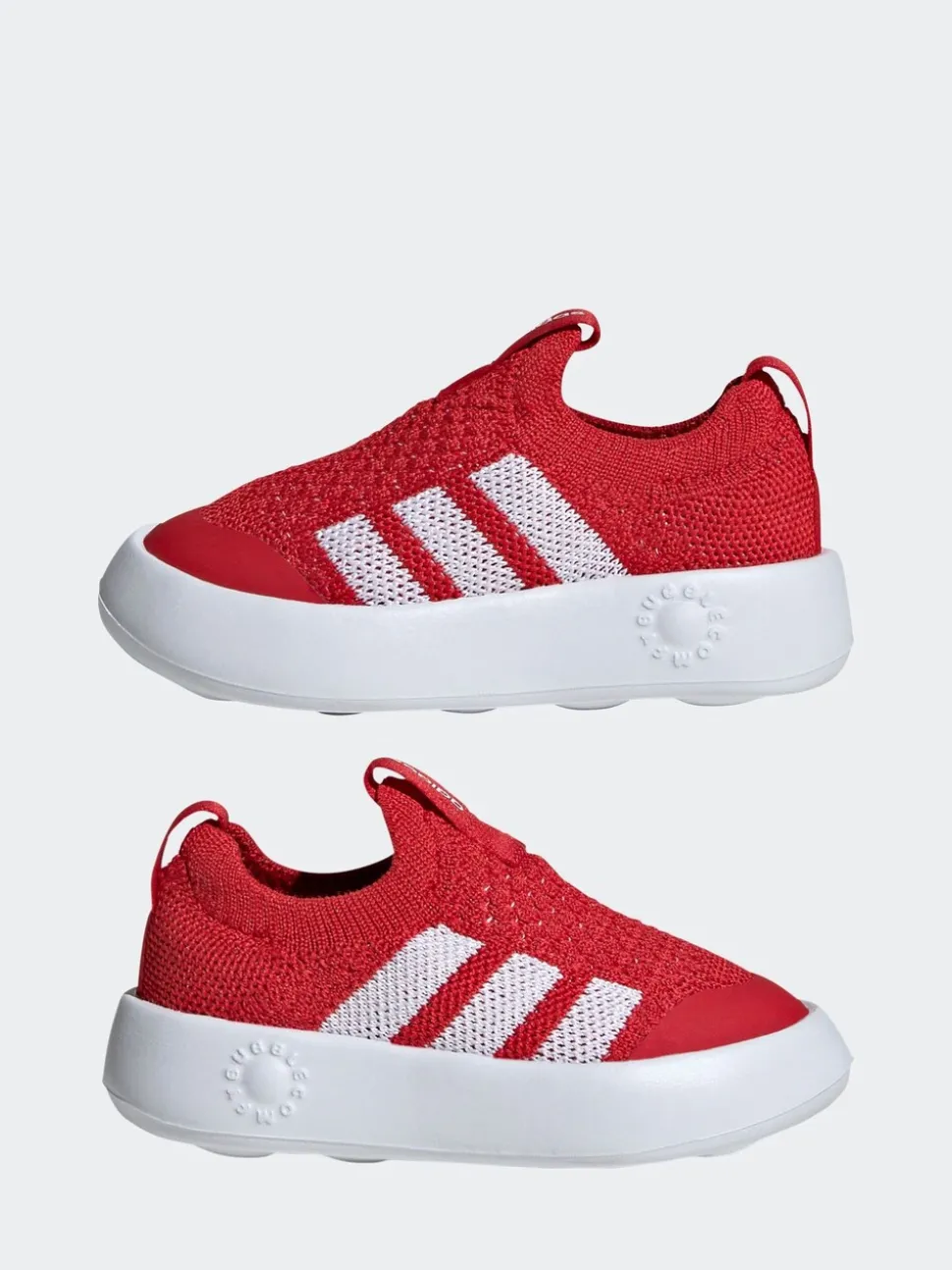 adidas Red Bubblecomfy Slip On Infant Trainers