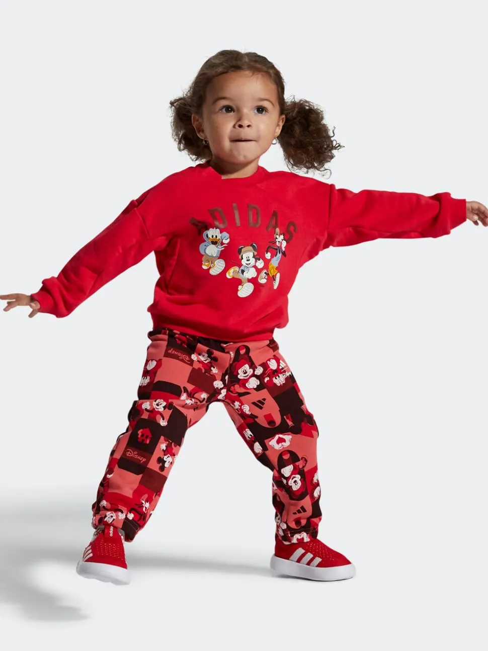 adidas Red Bubblecomfy Slip On Infant Trainers