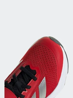 adidas Red Duramo SL Hook and Loop Running Kids Trainers