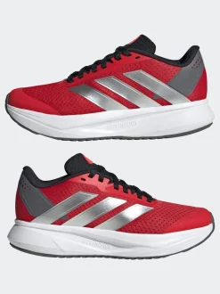 adidas Red Duramo SL Lace Running Junior Trainers