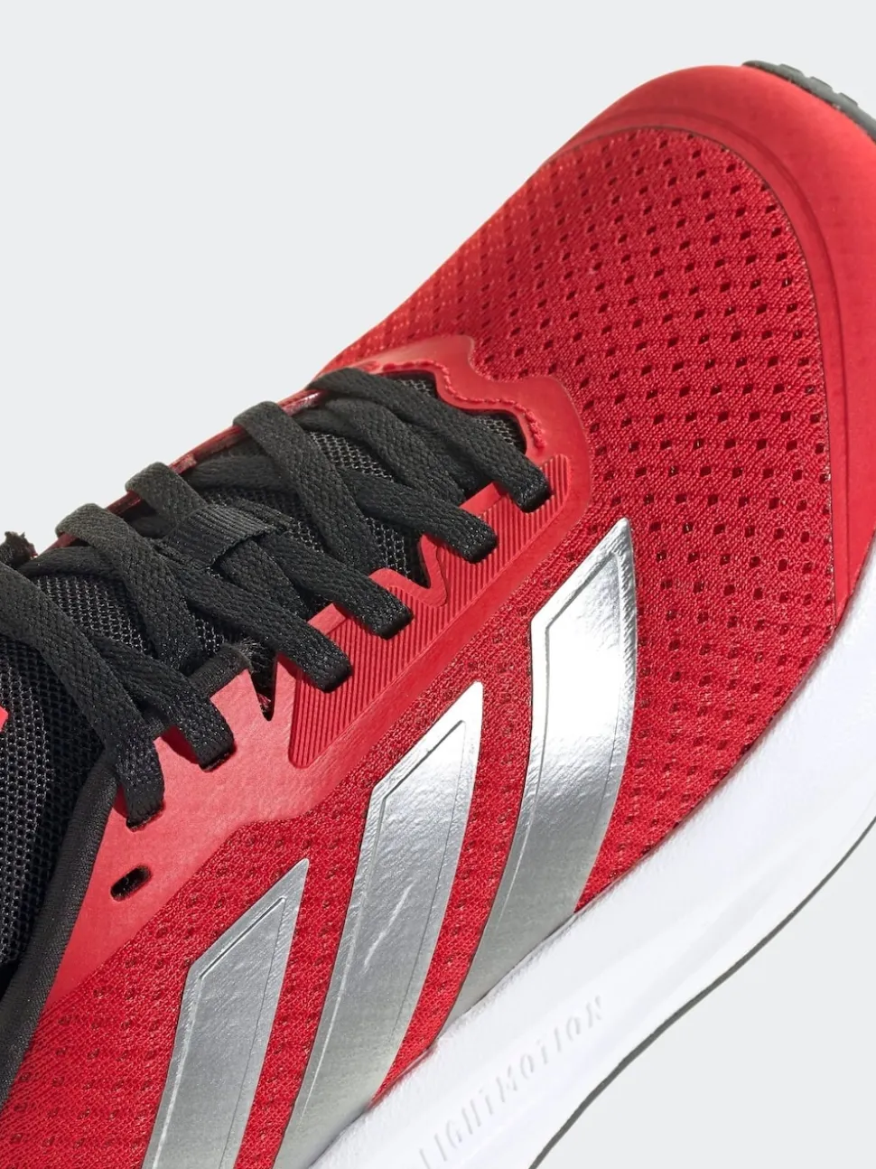 adidas Red Duramo SL Lace Running Junior Trainers