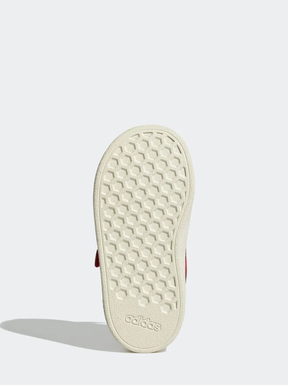 adidas Red Grand Court 2.0 Elastic Lace Infant Trainers
