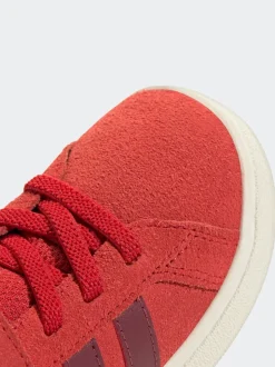 adidas Red Grand Court 2.0 Elastic Lace Infant Trainers