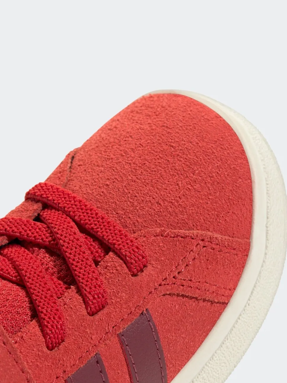 adidas Red Grand Court 2.0 Elastic Lace Infant Trainers