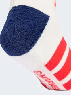 adidas Red Little Kids Marvel Spiderman Crew Socks 3 Pack