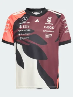 adidas Red Mercedes AMG Petronas Formula One Team Driver Jersey Replica Summer Pack T-Shirt