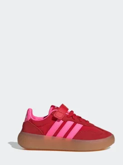 adidas Red/Pink Barreda Decode Elastic Lace Kids Trainers