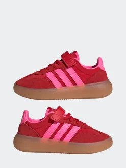 adidas Red/Pink Barreda Decode Elastic Lace Kids Trainers