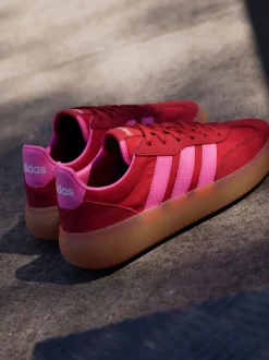 adidas Red/Pink Barreda Decode Lace Junior Trainers