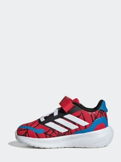 adidas Red x Marvel Spider-Man Elastic Lace Runfalcon 3.0 Infant Trainers