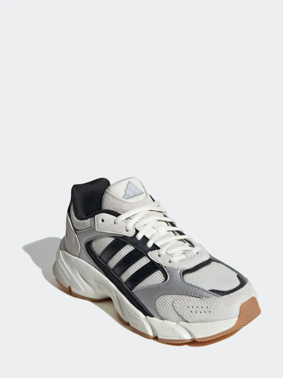 adidas Silver/Black Crazychaos 2000 Lace Junior Trainers