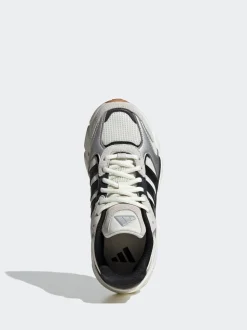 adidas Silver/Black Crazychaos 2000 Lace Junior Trainers