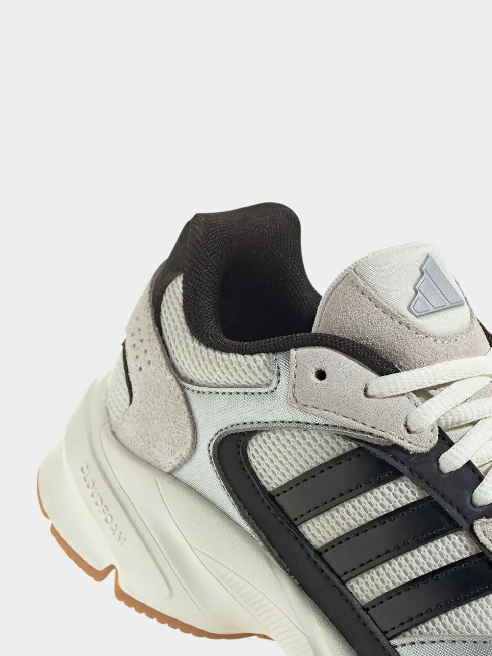adidas Silver/Black Crazychaos 2000 Lace Junior Trainers