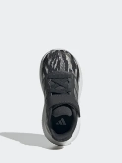 adidas Silver/Grey RunFalcon 5 Hook and Loop Running Infant Trainers