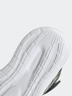 adidas Silver/Grey RunFalcon 5 Hook and Loop Running Infant Trainers