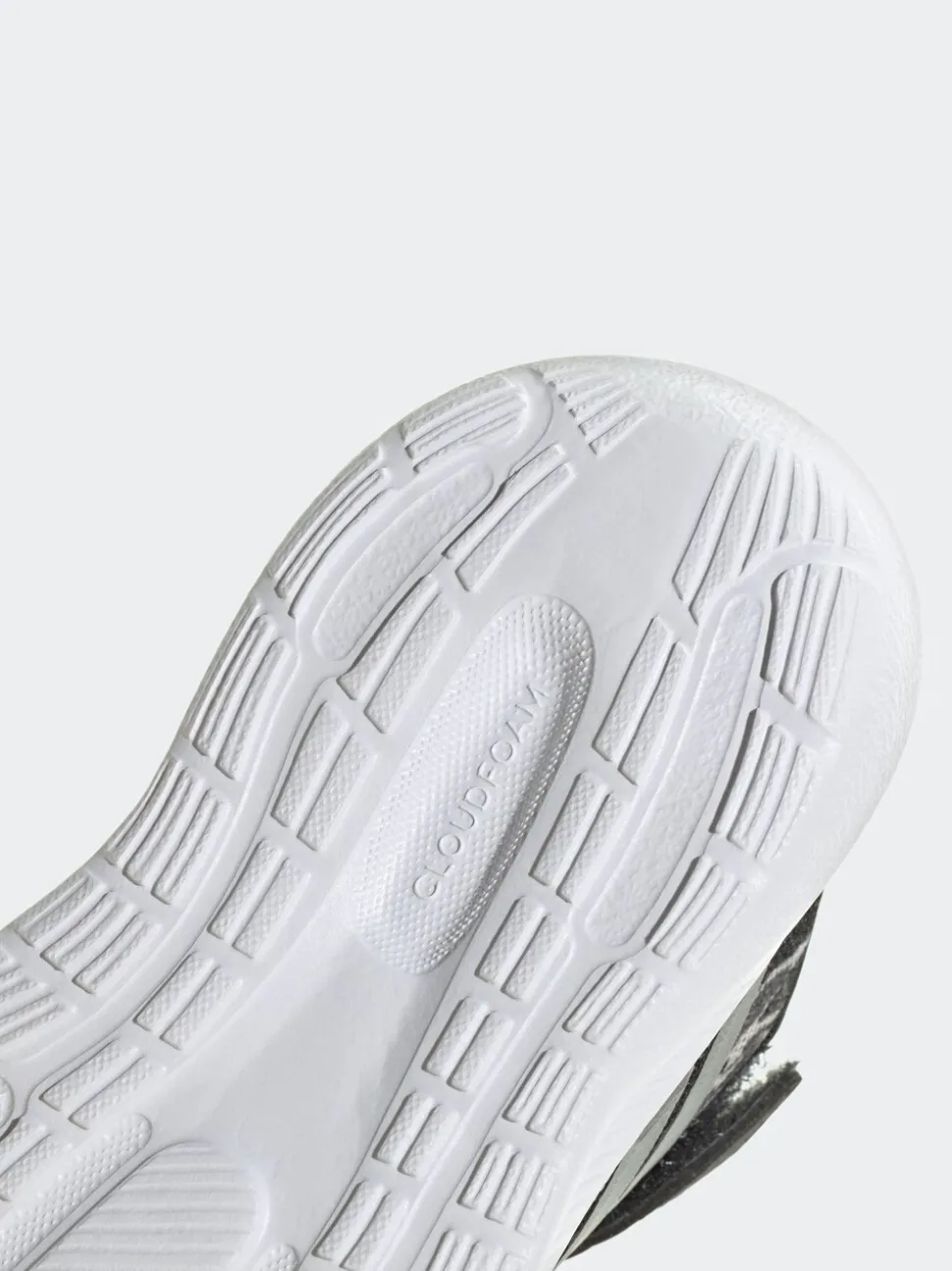 adidas Silver/Grey RunFalcon 5 Hook and Loop Running Infant Trainers