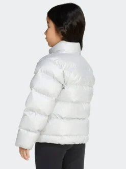 adidas Silver Synthetic Down Glam Jacket