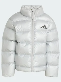 adidas Silver Synthetic Down Glam Jacket