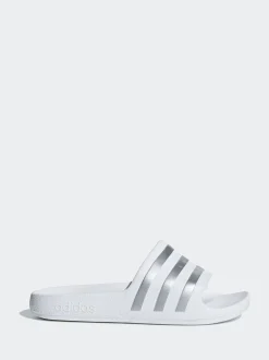adidas White Adilette Kids Swim Sandals