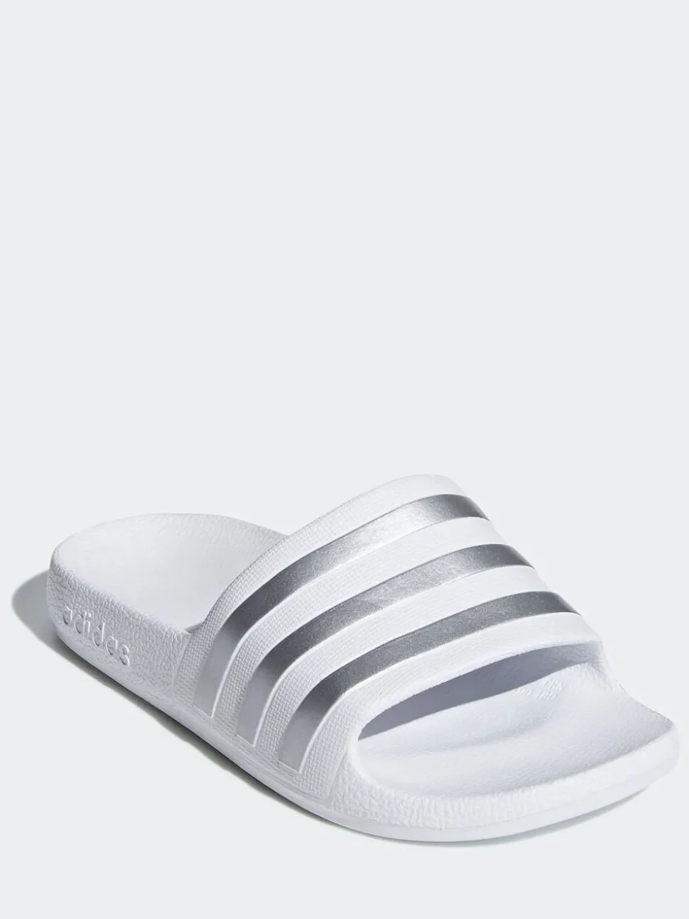 adidas White Adilette Kids Swim Sandals