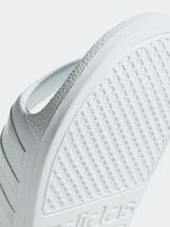 adidas White Adilette Kids Swim Sandals