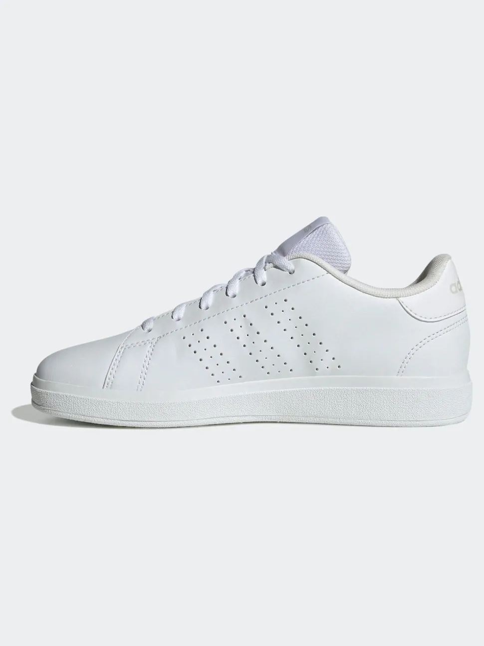 adidas White Advantage Base 2.0 Lace Junior Trainers
