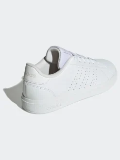 adidas White Advantage Base 2.0 Lace Junior Trainers