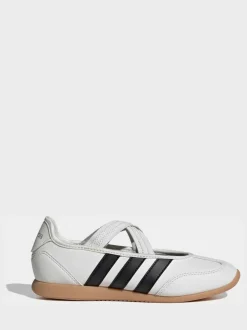 adidas White Barreda Mary Jane Junior Trainers