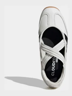 adidas White Barreda Mary Jane Junior Trainers