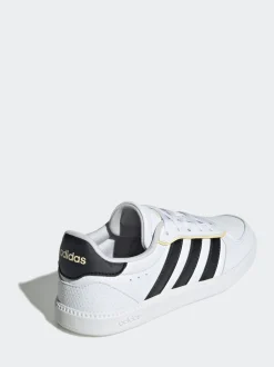 adidas White/Black Breaknet Sleek Lace Junior Trainers