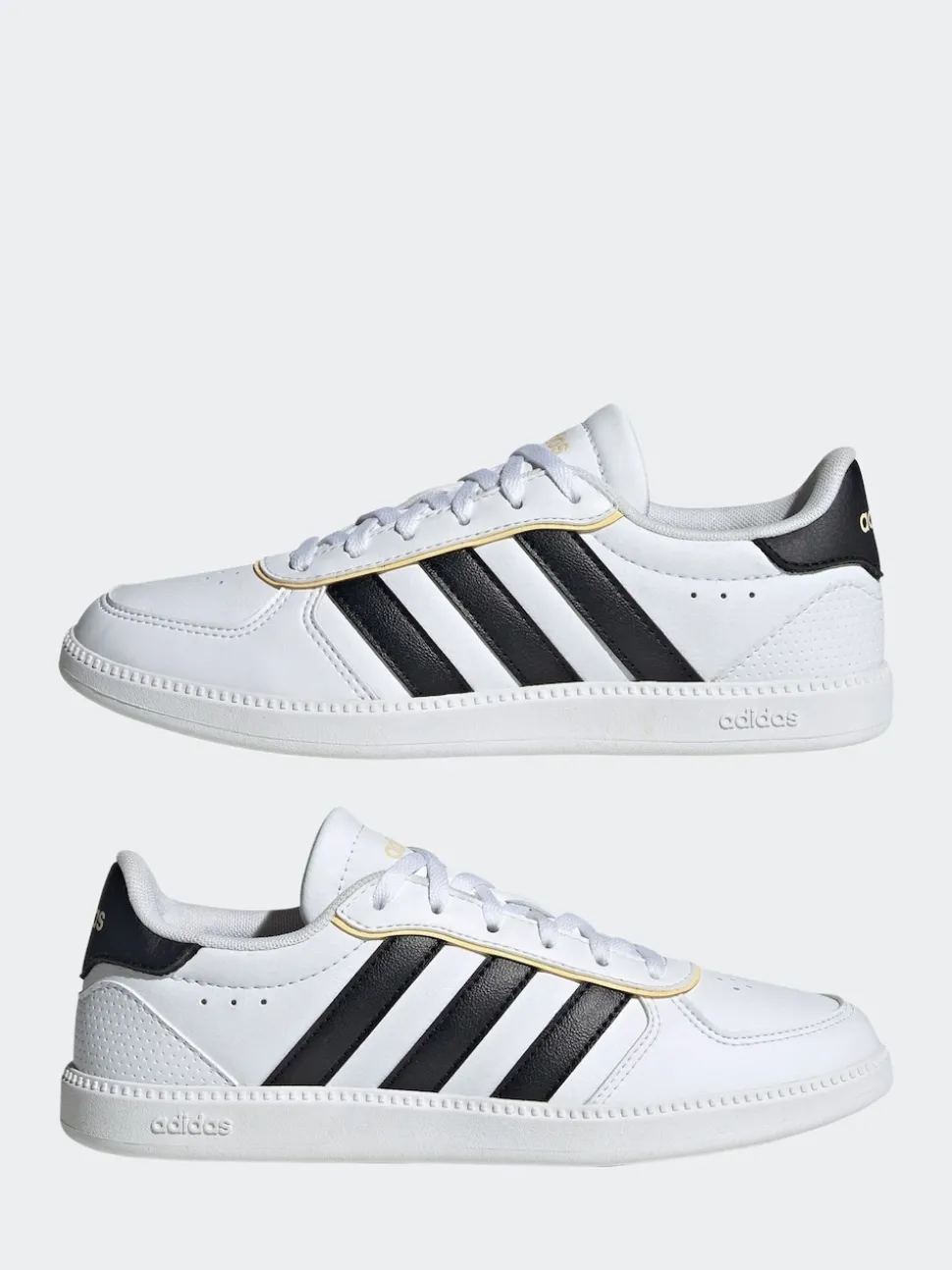 adidas White/Black Breaknet Sleek Lace Junior Trainers