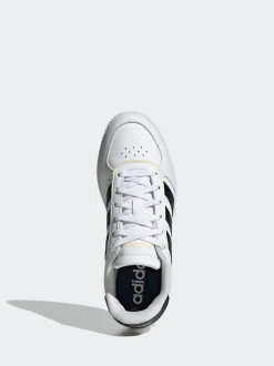 adidas White/Black Breaknet Sleek Lace Junior Trainers