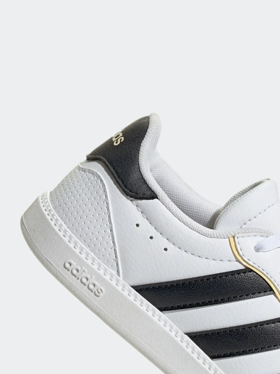 adidas White/Black Breaknet Sleek Lace Junior Trainers