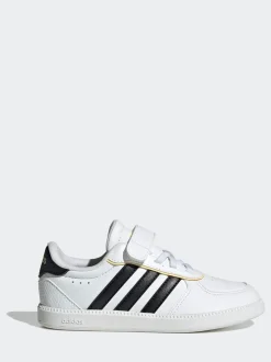 adidas White/Black Breaknet Sleek Kids Trainers