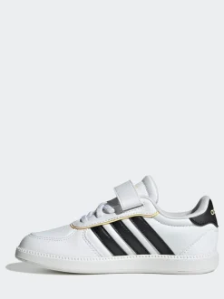 adidas White/Black Breaknet Sleek Kids Trainers
