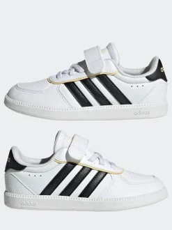 adidas White/Black Breaknet Sleek Kids Trainers