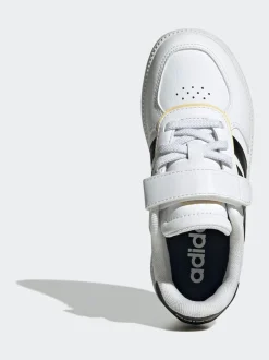 adidas White/Black Breaknet Sleek Kids Trainers