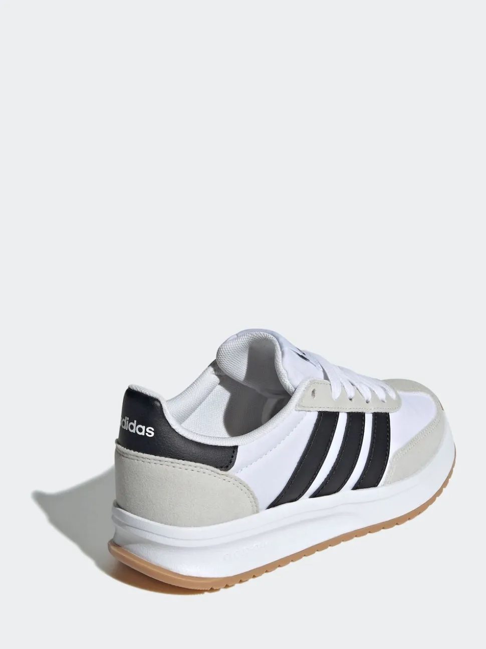 adidas White/Black/Grey Run 70s 2.0 Lace Junior Trainers